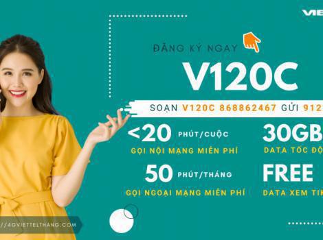 [MỚI] Cách đăng ký gói V120C Viettel nhiều ưu đãi nhất