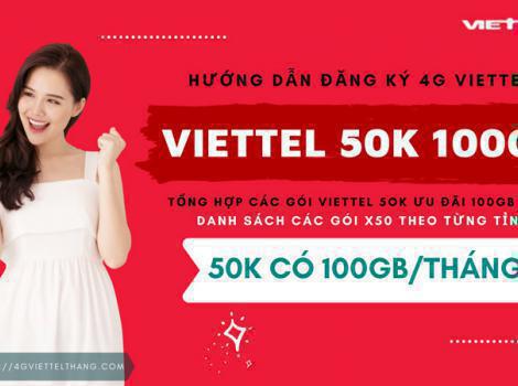 Cách đăng ký gói cước 4G Viettel 50K có 100Gb data 2024