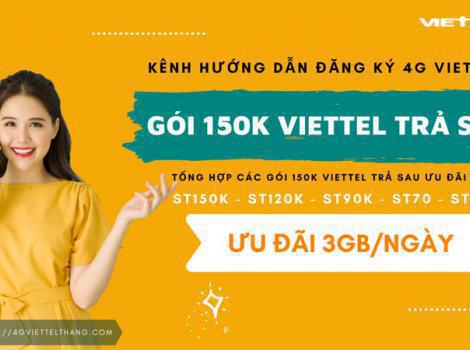 Đăng Ký Gói 150K Viettel Trả Sau Có 90Gb Data 4G 2024