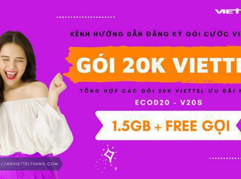 Đăng Ký Gói 20k Viettel Miễn Phí Data 4G + Gọi Nội Mạng 2024