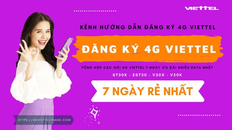 đăng ký 4G Viettel 7 ngày