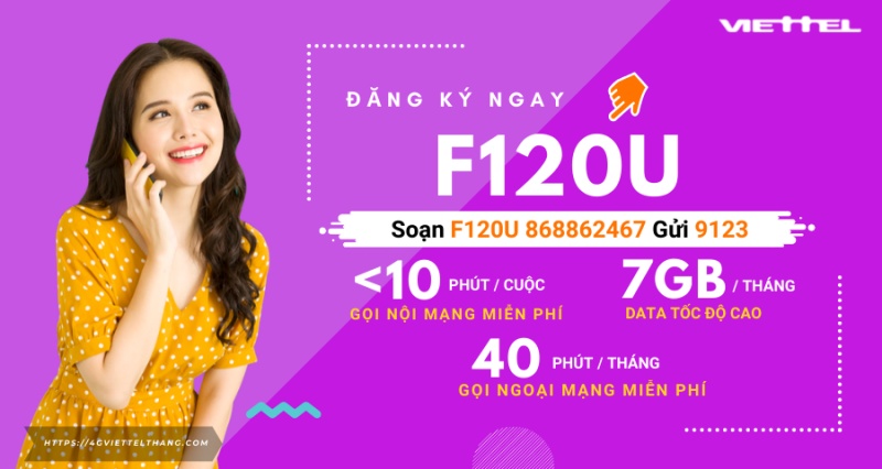 Gói 120k Viettel - F120U