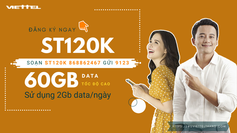 Cú pháp đăng ký gói ST120K Viettel
