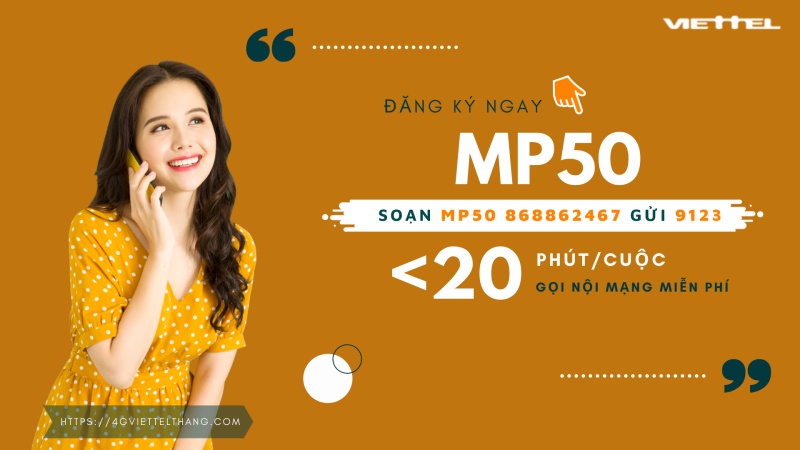 Cú pháp đăng ký MP50 Viettel