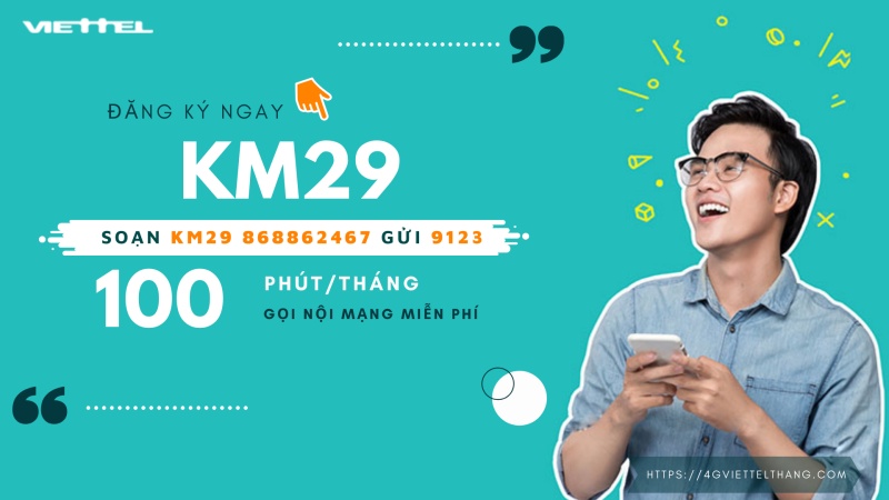 Cú pháp đăng ký KM29 Viettel