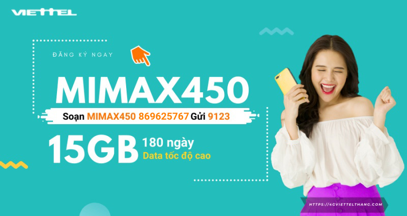 Cú pháp đăng ký MIMAX450 Viettel