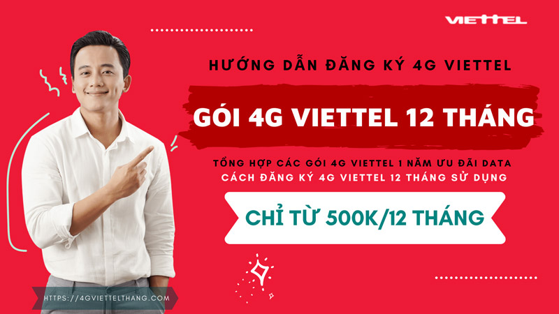 gói cước 4G Viettel 12 tháng