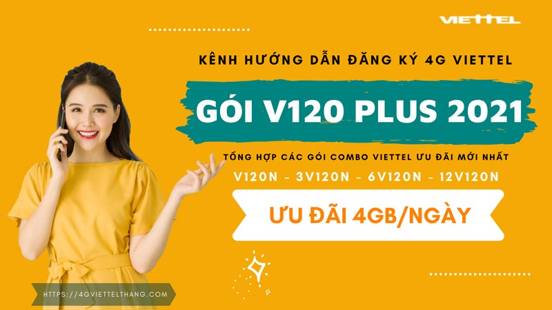 Gói V120 Plus Viettel 4Gb/ngày