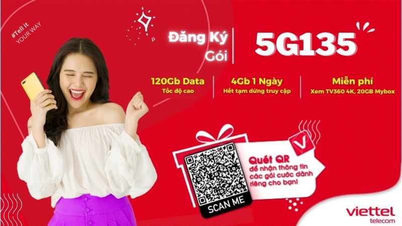 Gói 5G135 Viettel