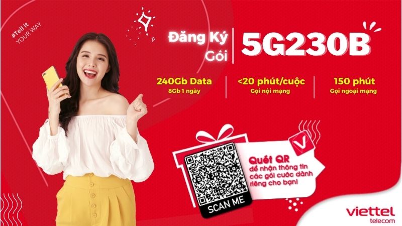 Gói 5G230B Viettel