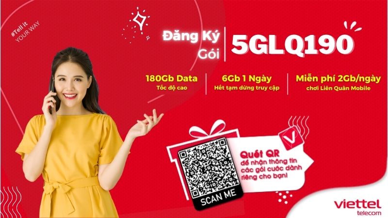 Gói 5GLQ190 Viettel