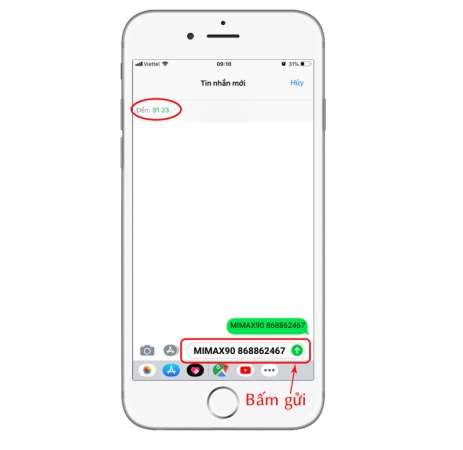 Gói mạng 90K Viettel Mimax90