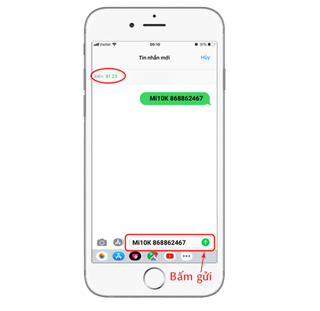 Cách đăng ký 4G Viettel 1 ngày 10K - MI10k