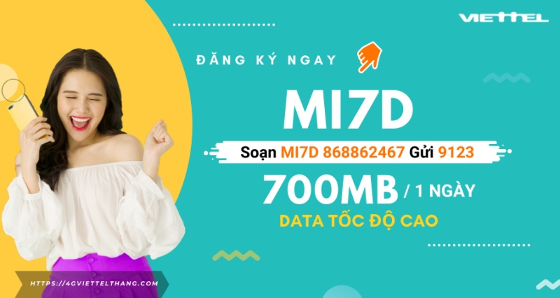 Đăng ký gói Mi7D Viettel