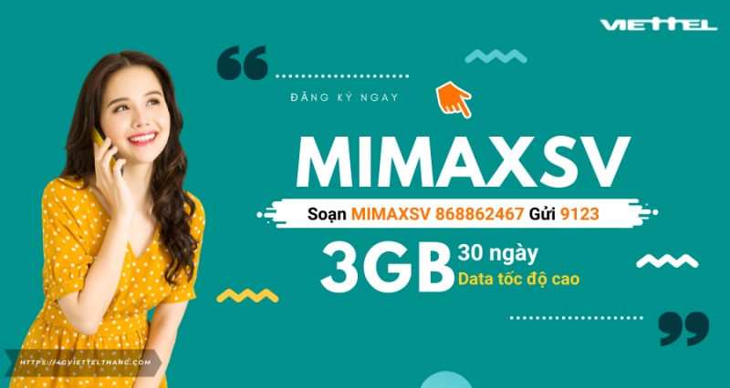 Đăng ký gói MimaxSV Viettel 1 tháng