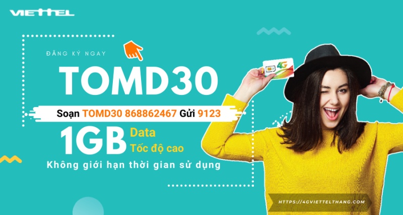 Đăng ký gói TOMD30 Viettel