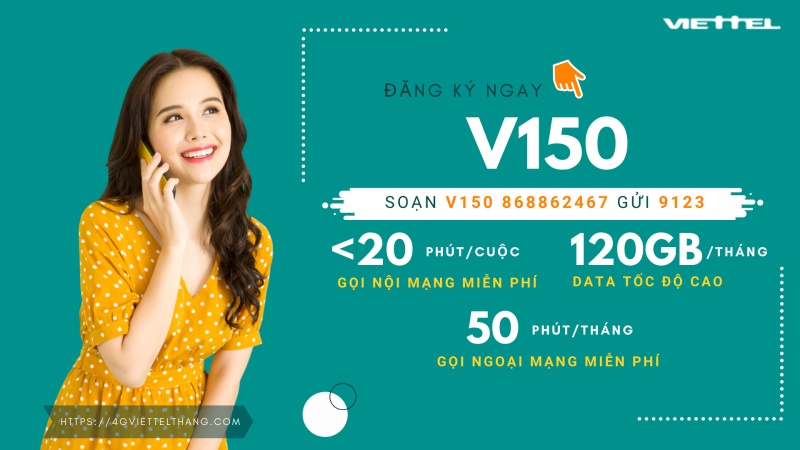Đăng ký gói V150 Viettel