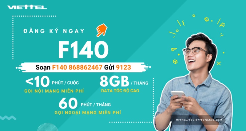 đăng ký gói F140 của Viettel
