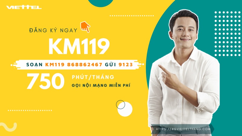 Đăng ký gói KM119 Viettel