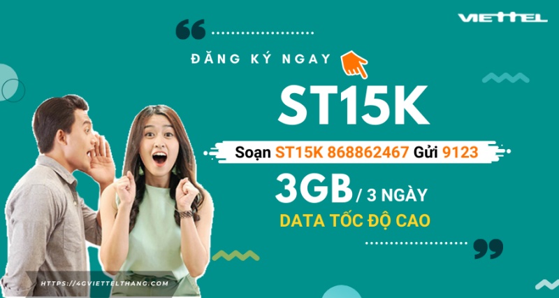 Đăng ký gói ST15K Viettel 15K