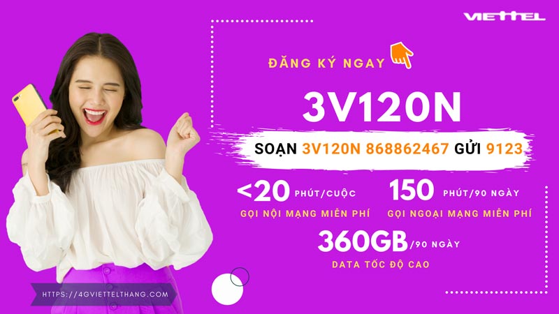 Gói 3V120N Viettel