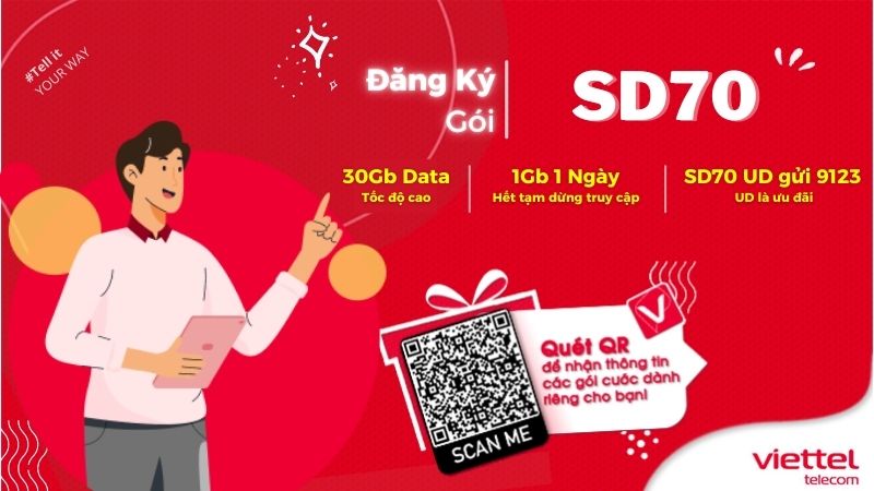 Gói 70k Viettel 2024