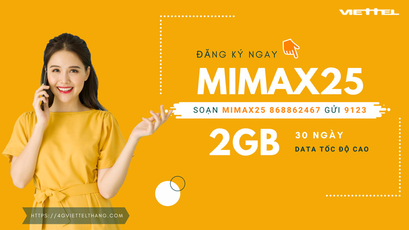 Gói Mimax25 Viettel