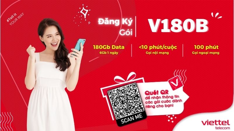 Gói V180B Viettel
