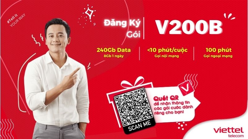 Gói V200B Viettel