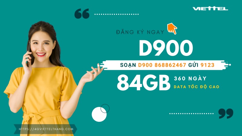Cách kích hoạt sim 4G Viettel D900