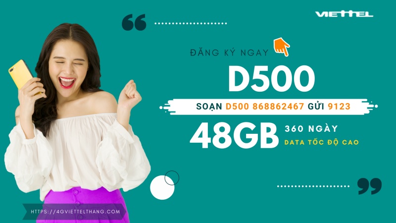 Kích hoạt sim D500 Viettel